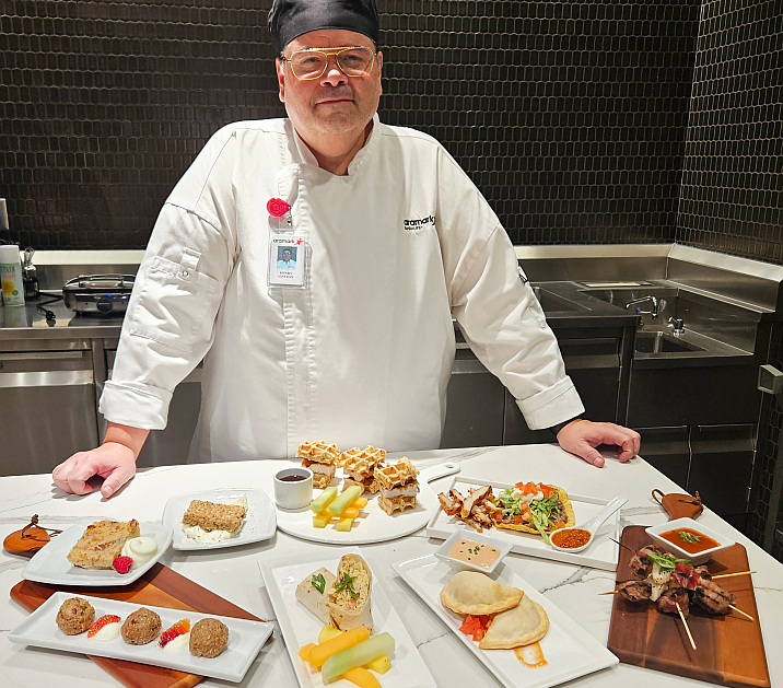 chef with food